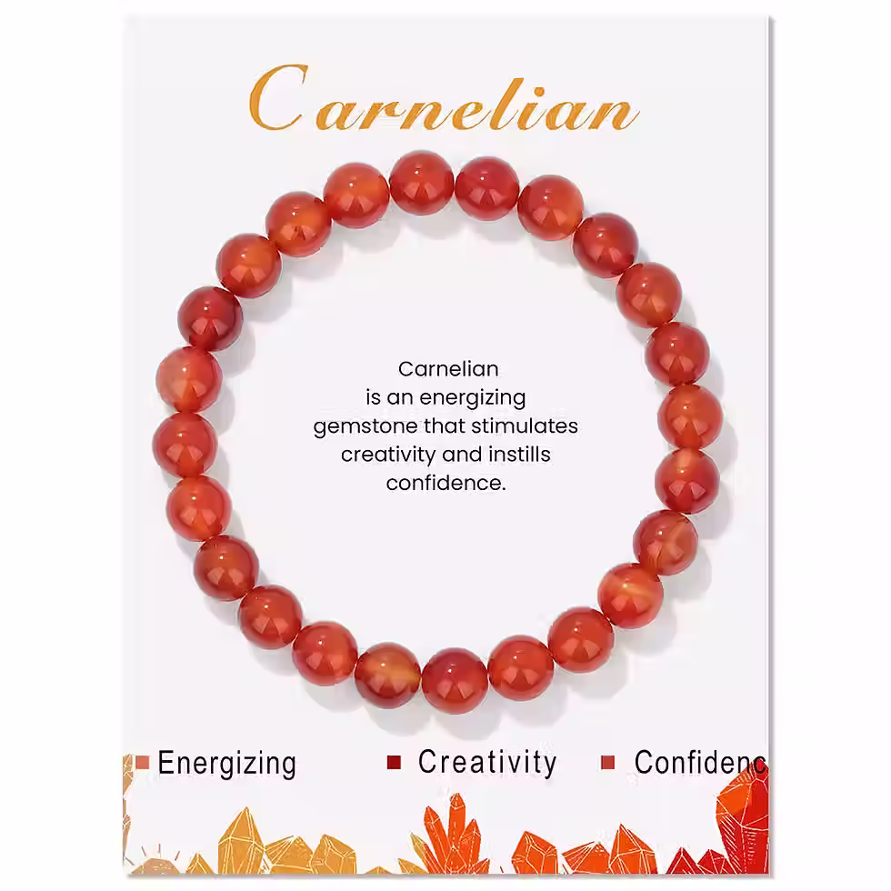 Carnelian Natural Gemstone Bracelet