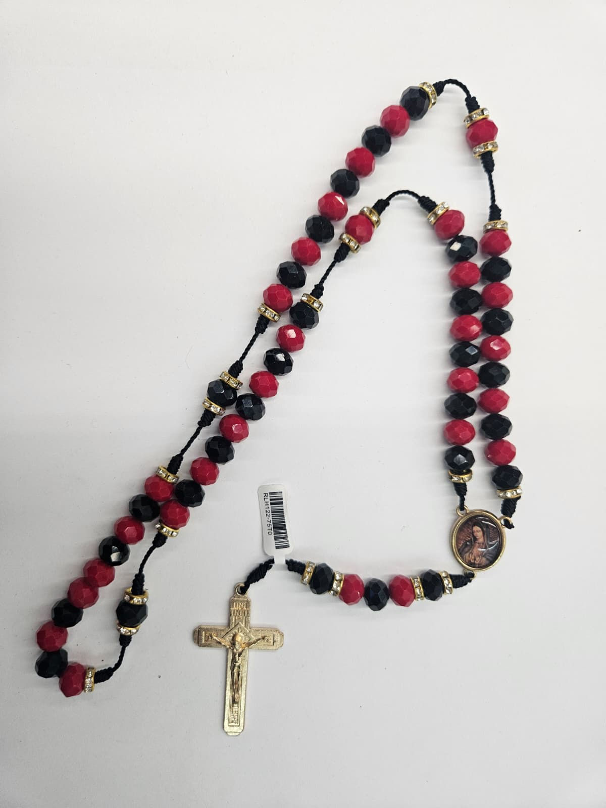 Crystal Rosary Guadalupe Red