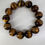 Thumbnail: Tiger Eye Gemstone Beaded Bracelet