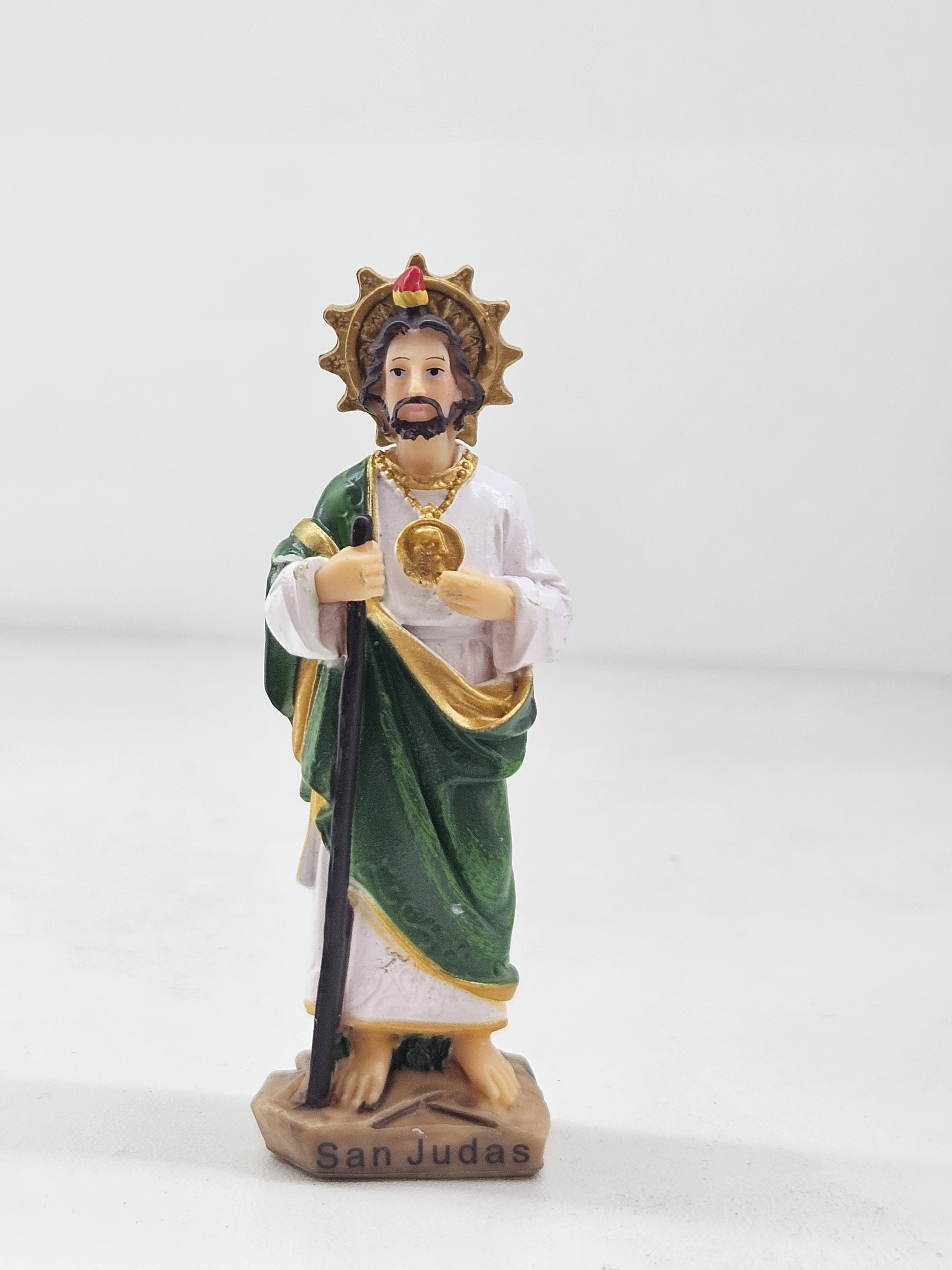 3" San Judas Poly Resin Statue 12Pcs