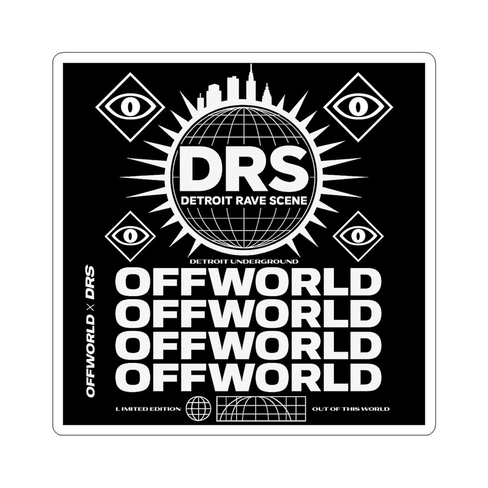 Detroit Rave Scene Kiss-Cut Stickers | Gift for Ravers, EDM