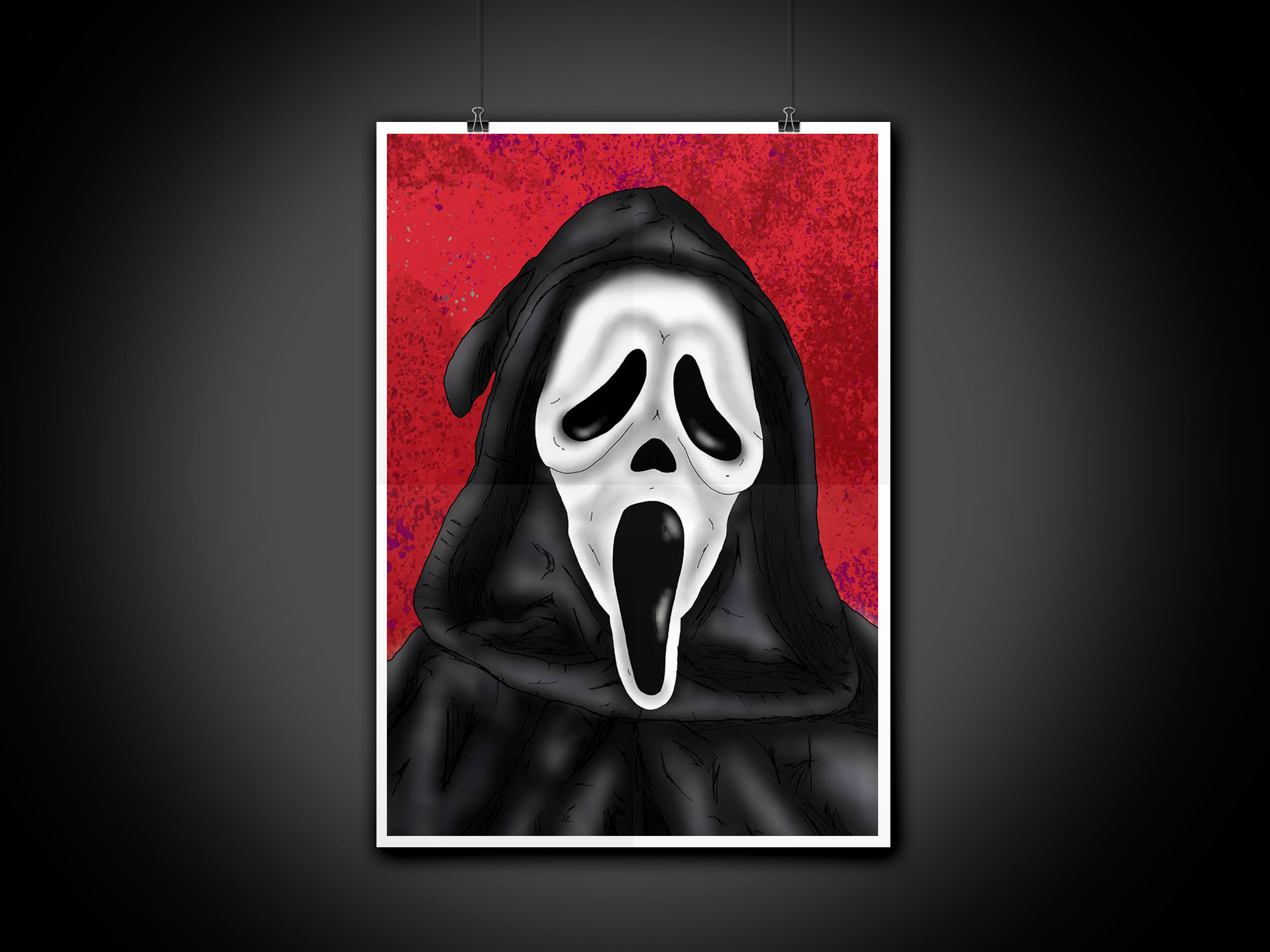 Ghostface Scream Print