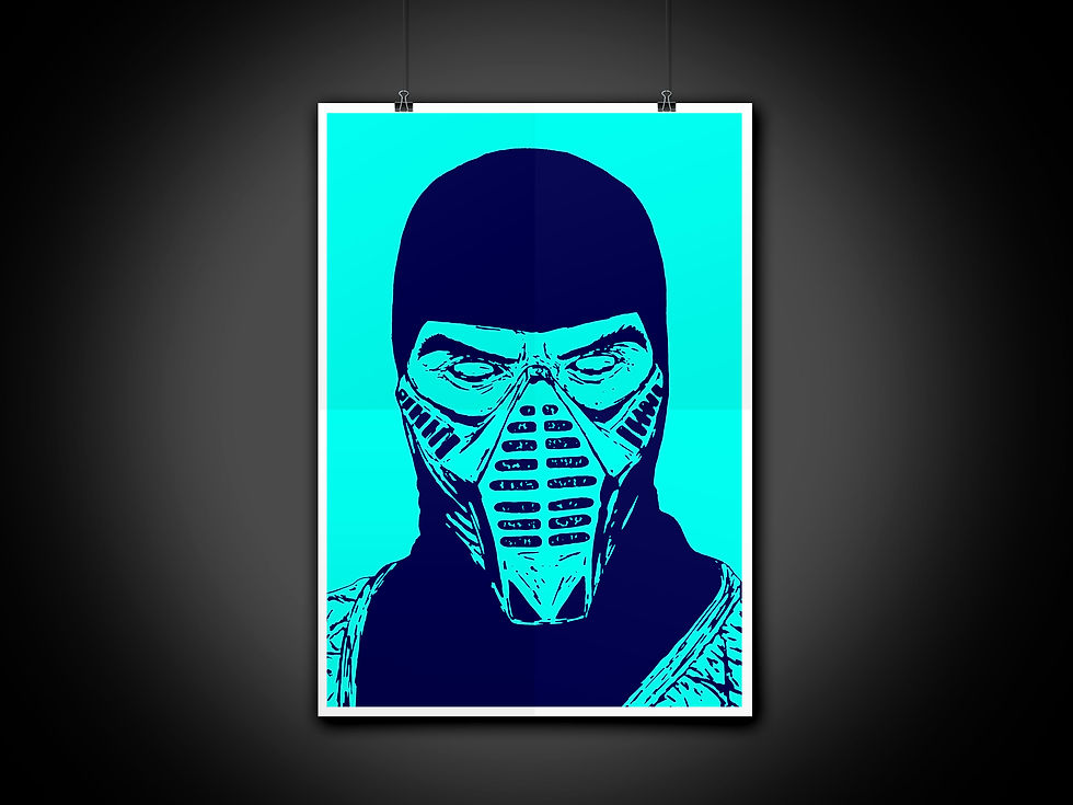 Thumbnail: Sub Zero Mortal Kombat Print