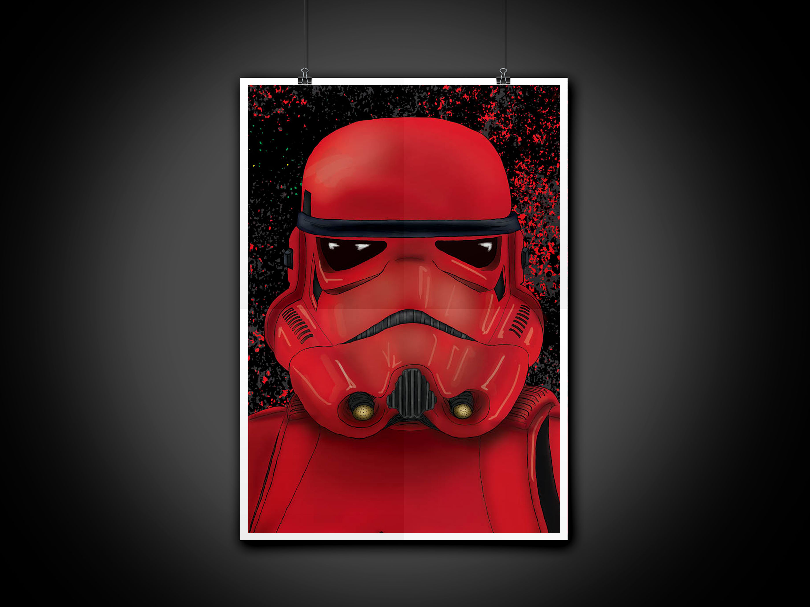 Red Stormtrooper Star Wars Print