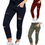 Thumbnail: Plus Size Solid Color Drawstring High Waist Pencil Pants Ripped Skinny Leggings