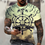 Thumbnail: 2021 new fashion and handsome men&amp;#39;s compass 3D printing T-shirt summer 