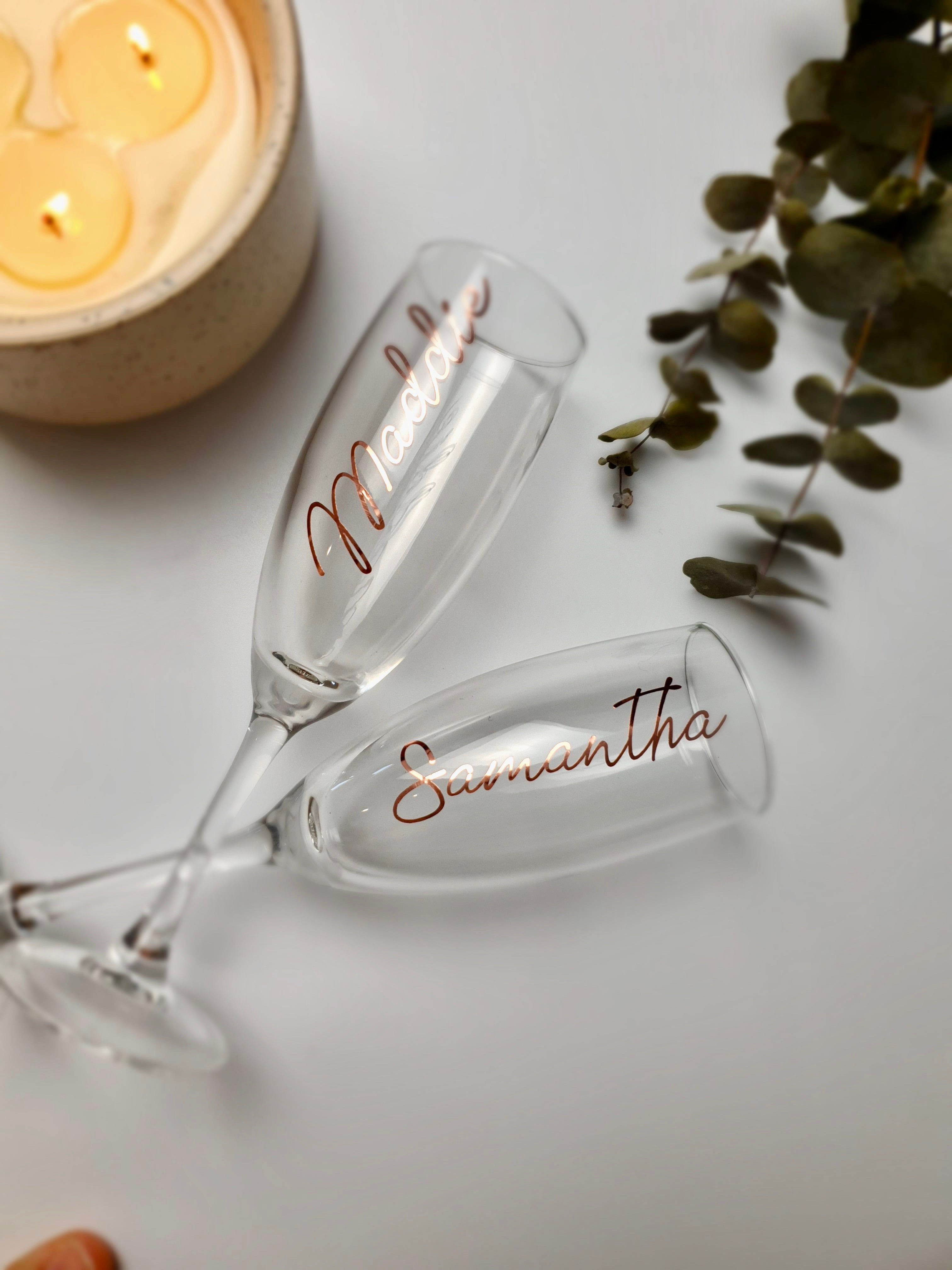 Personalised Champagne Flutes