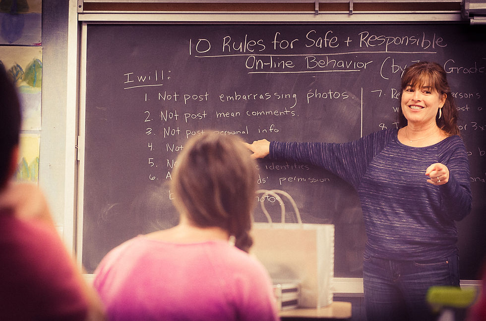 Diana Graber teaching Cyber Civics in 2010

