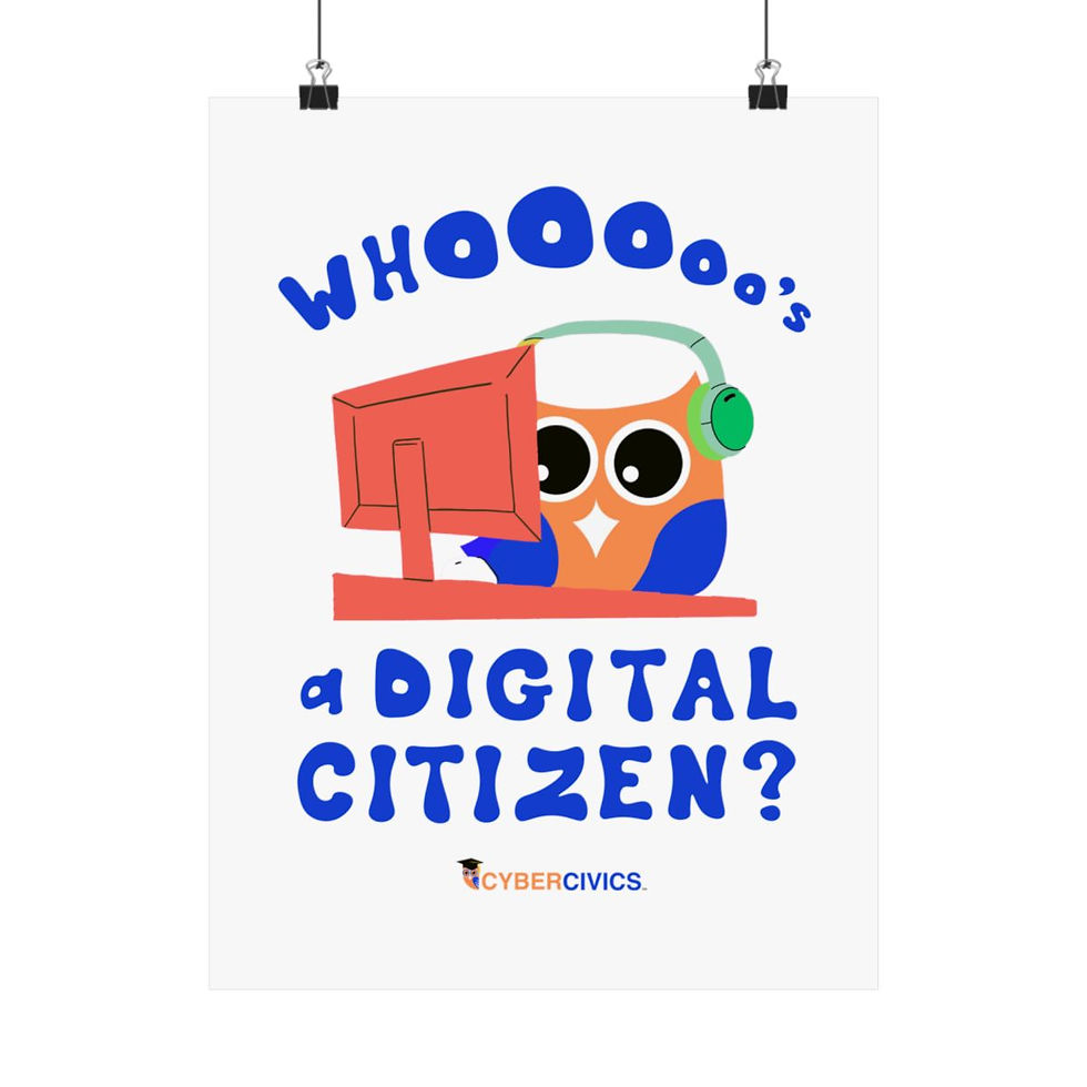 Thumbnail: Whooo's a Digital Citizen Poster