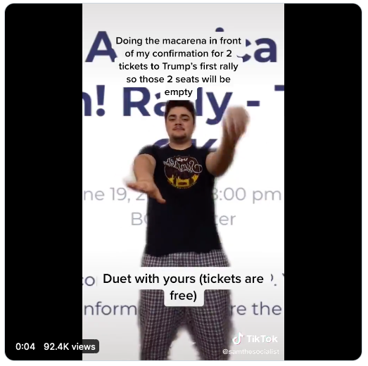 TikTok Trump Rally