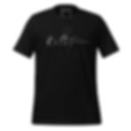 Black t-shirt with Rift Terra script Unisex RT t-shirt simple design black background.