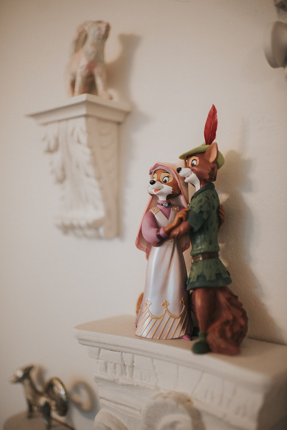 Personal trinkets and decorations of a couple on display in The Reception Room