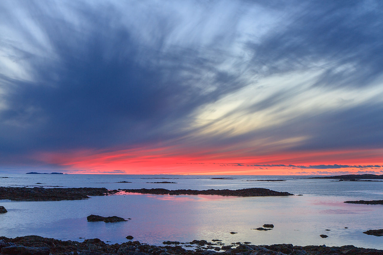 Sunset over the bay