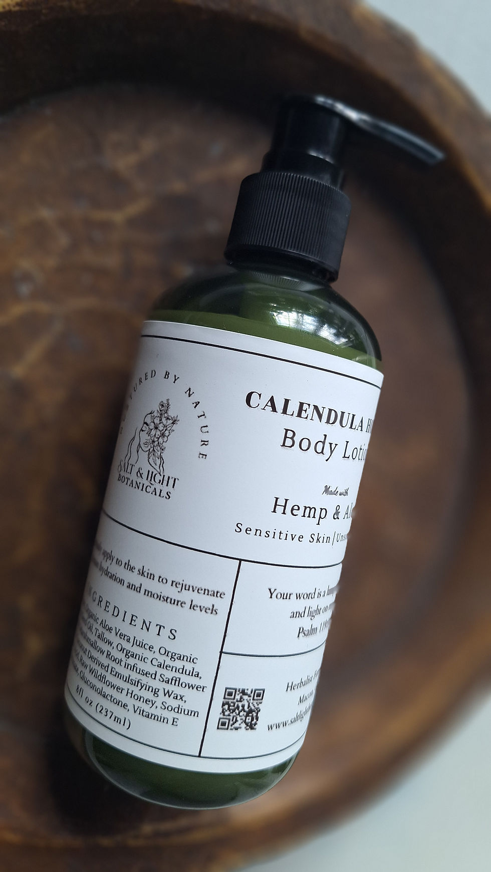 Thumbnail: Calendula Honey Hemp & Aloe Body Lotion | Unscented | Sensitive Skin Friendly 