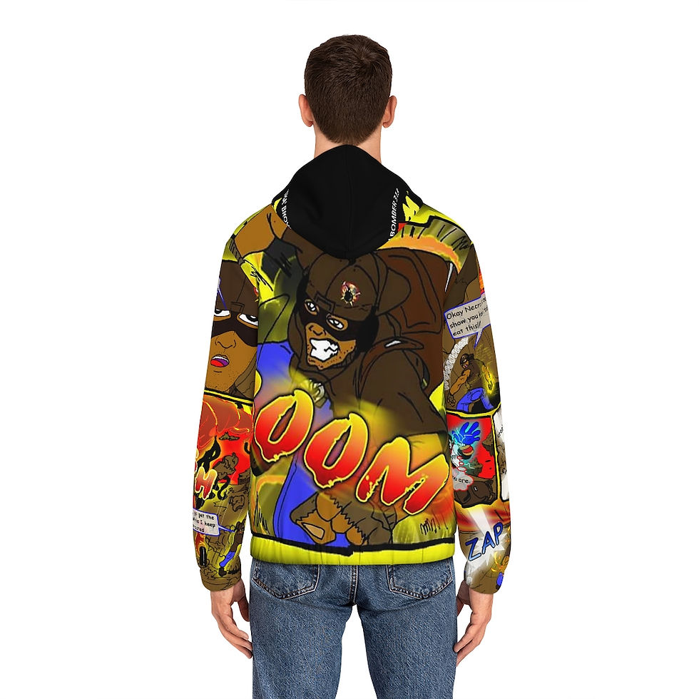 Thumbnail: BB313™Men's Full-Zip Hoodie (AOP)