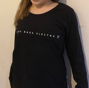 t-shirt noir manche longue 2 OhmsLoad