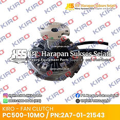 2A7-01-21543 Fan Clutch for Komatsu PC500-10MO Excavator | Brand KIRO