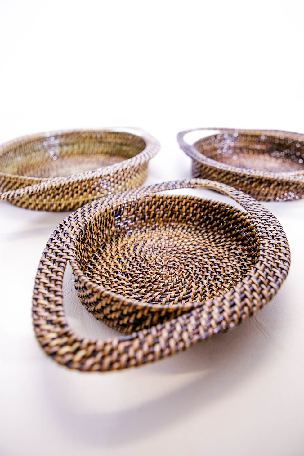 Thumbnail: Round Mini Tray with Side Handles