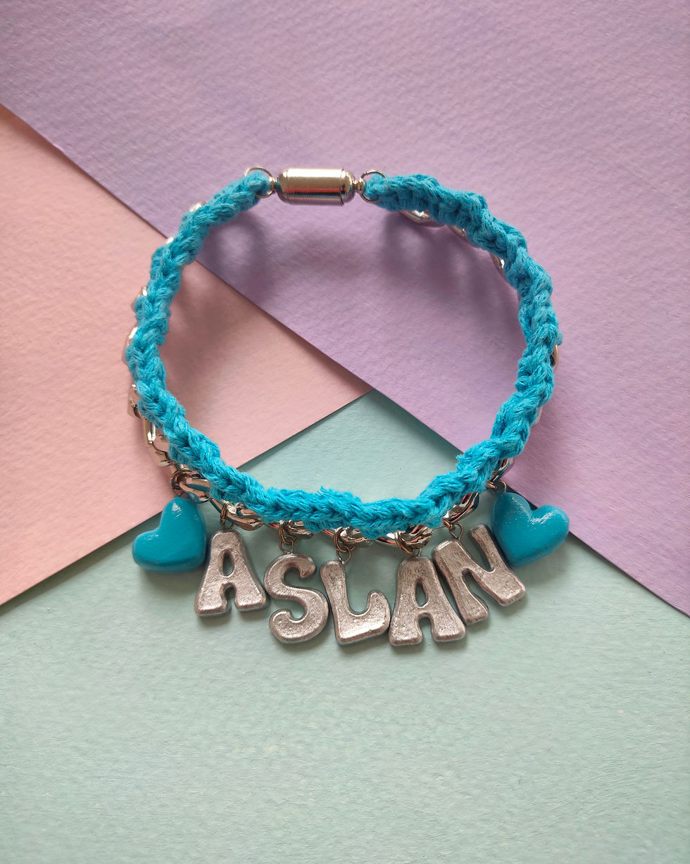 Küçük resim: Kedi tasması safety click el yapımı özel tasarım