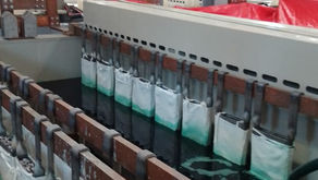 Efecto de concentración de metales en baños de galvanoplastia