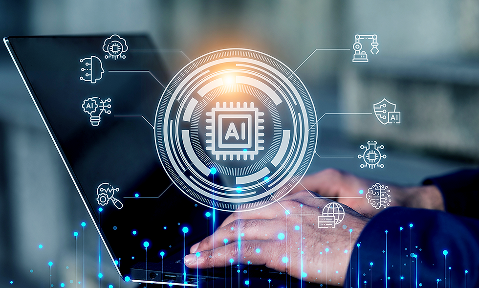 Generative AI - person working on computer