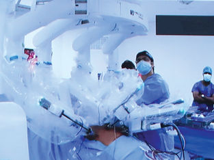 Imagem da telecirurgia robótica