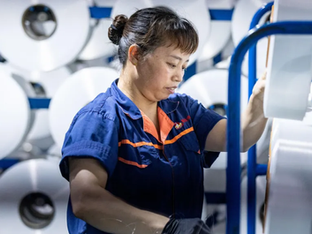 Mulher trabalhando em fábrica