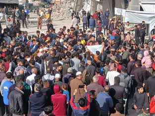 Centenas de palestinos se manifestam contra o Hamas em Gaza