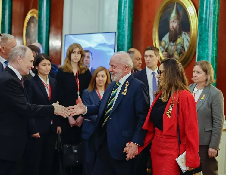 Lula e Janja foram recebidos por Vladimir Putin para jantar oferecido pela Federação da Rússia