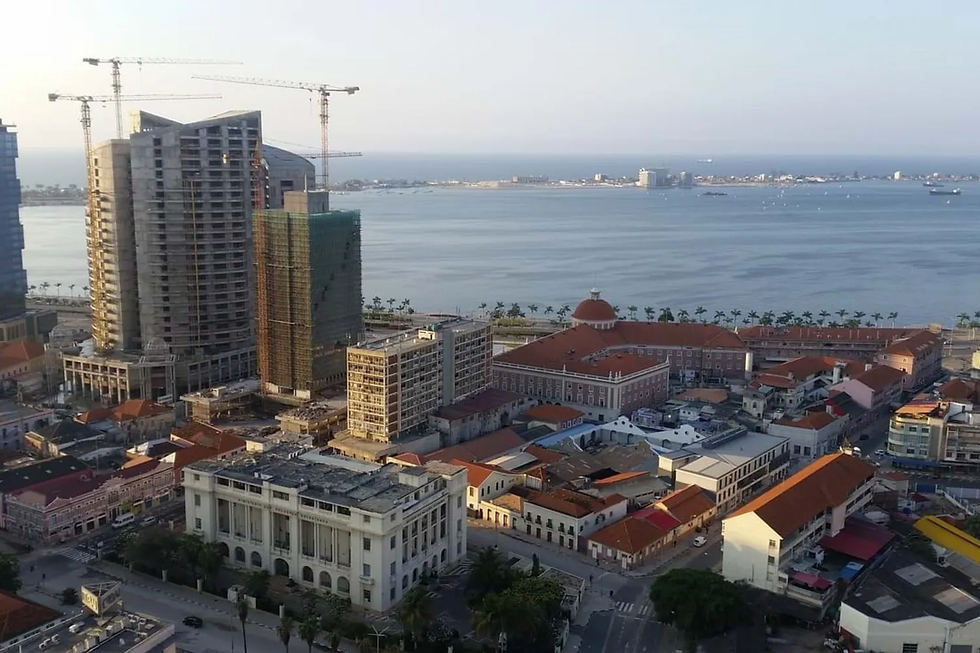 Imagem aérea de luanda