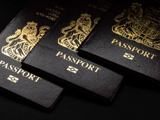 Taxas de Passaporte no Reino Unido Aumentam a 10 de Abril