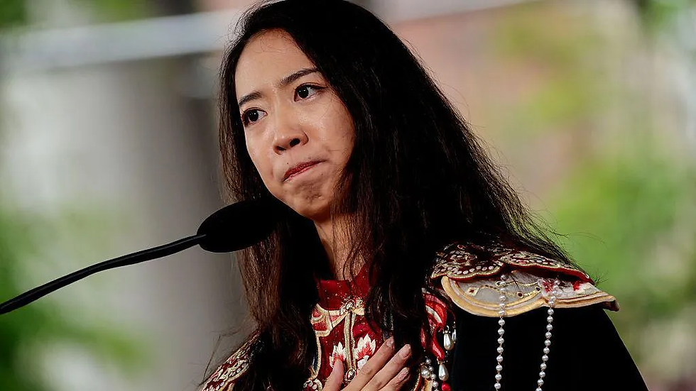 Yurong Luanna Jiang fez seu discurso em 29 de maio