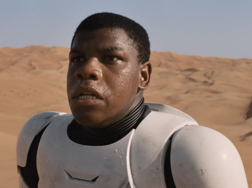Boyega em Star Wars: Episódio VII - O Despertar da Força