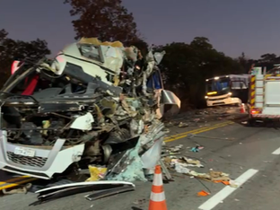 Destroços de autocarro