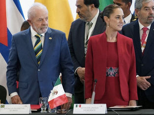 Luiz Inácio Lula da Silva junto de Claudia Sheinbaum