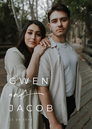 Gwen and Jacob Custom Save the Date