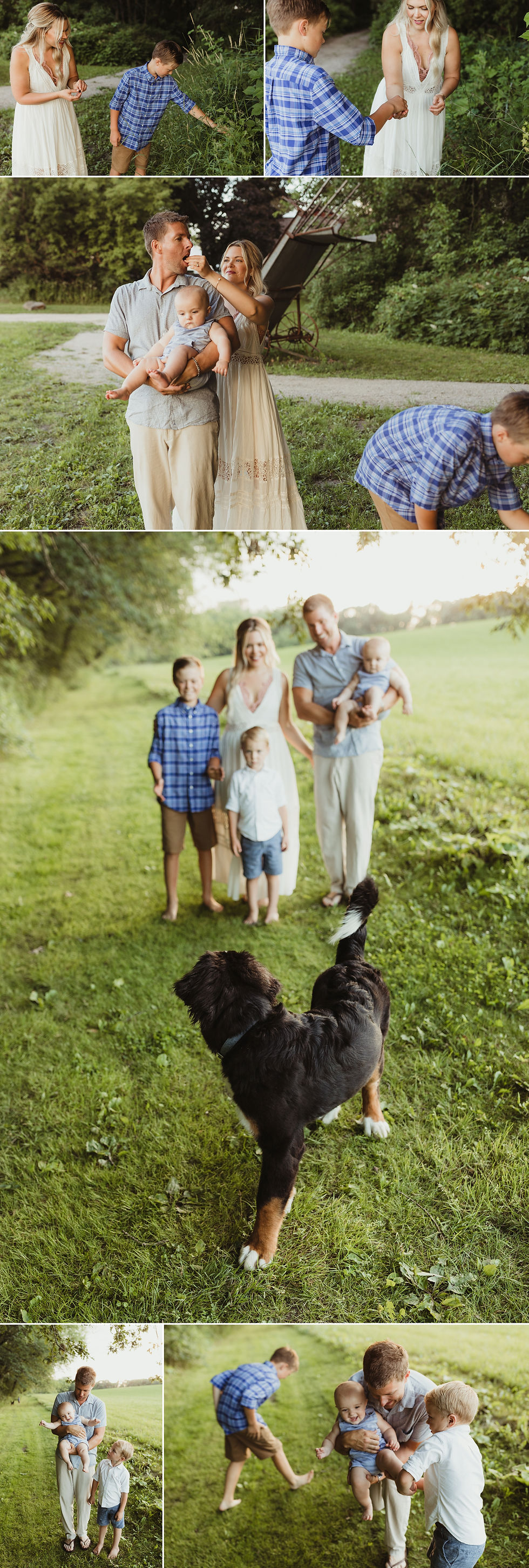 candid and fun family photo session