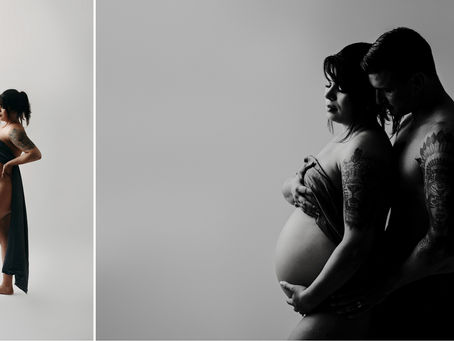 Empowering Studio Maternity Session | Sun Prairie, Wisconsin Newborn & Maternity Photographer