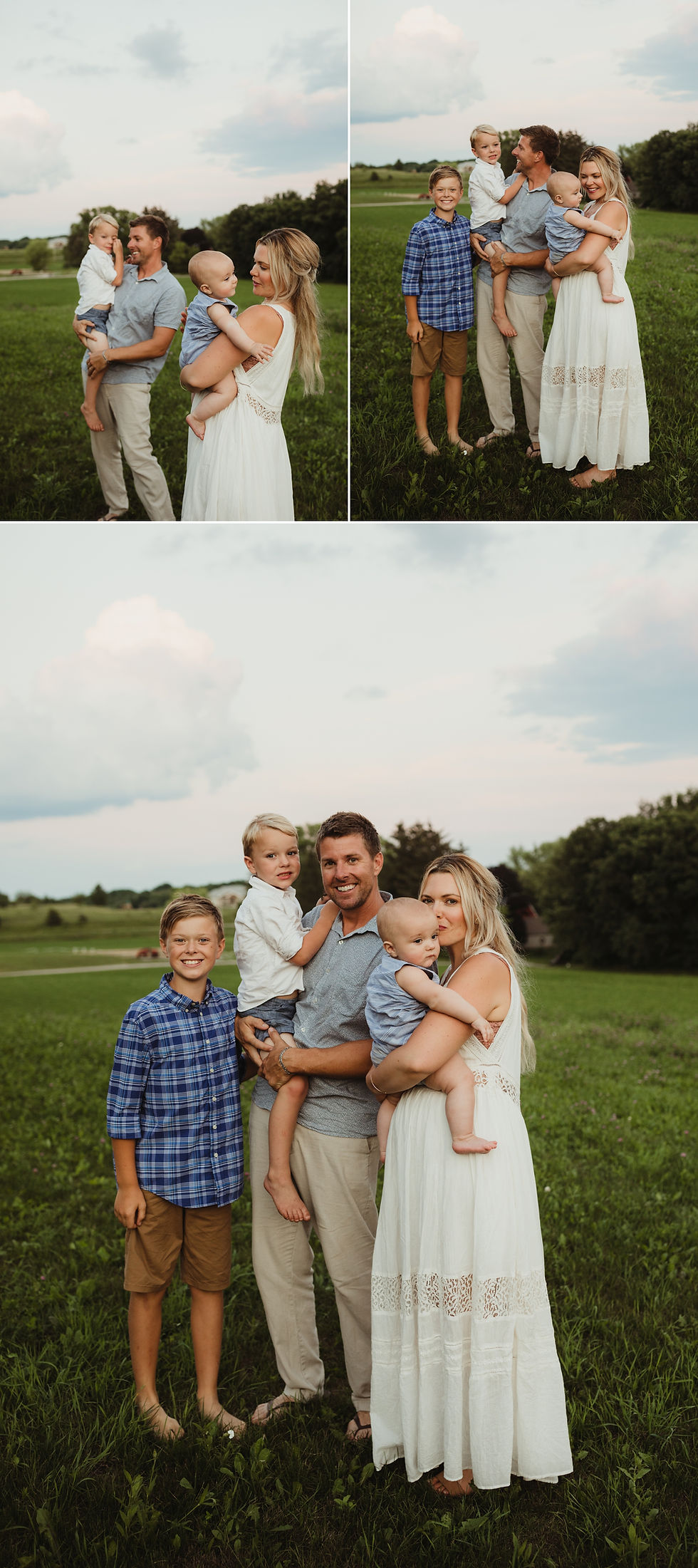 candid and fun family photo session