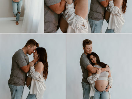 Studio Maternity Session |Wisconsin Newborn& Family Photographer