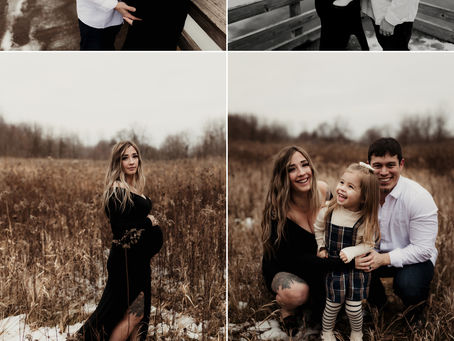 Outdoor Maternity Snow Session | Wisconsin Newborn & Family Photographer