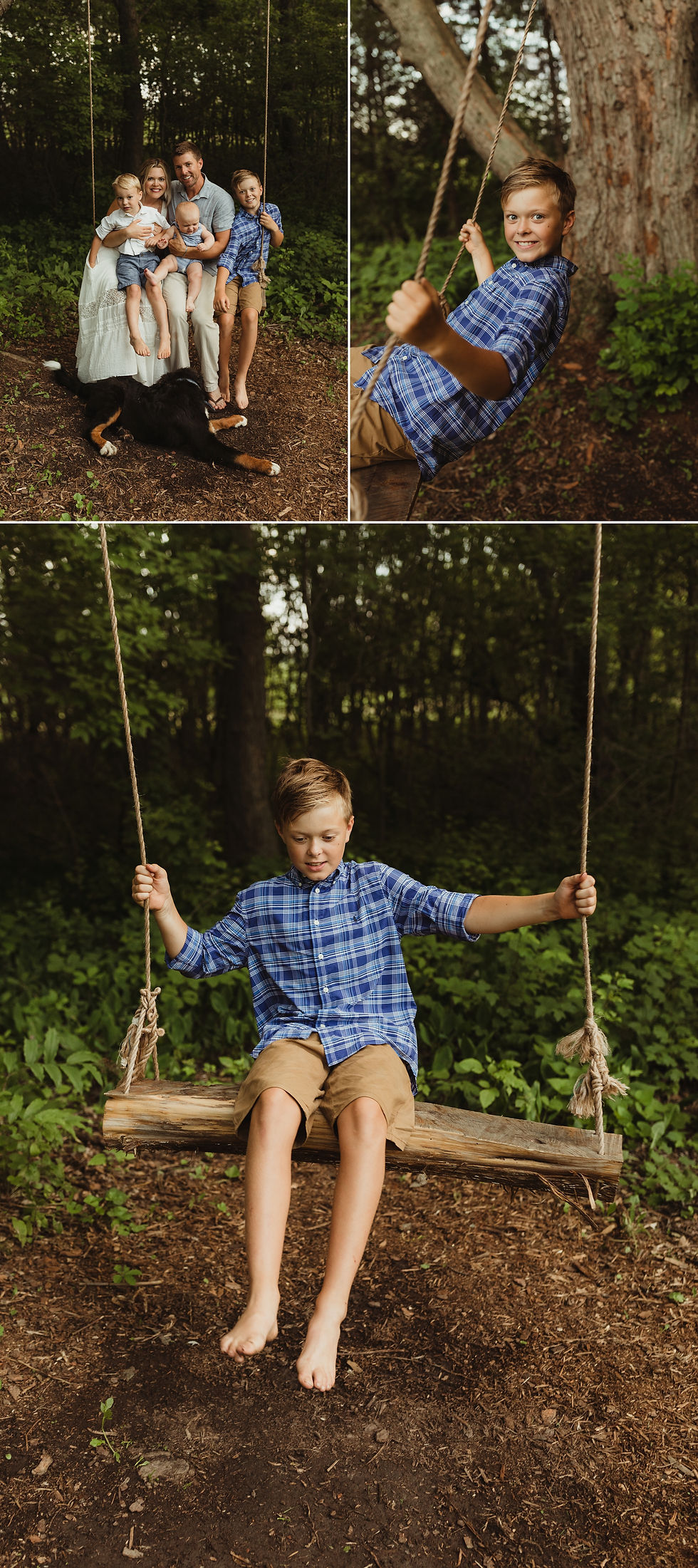 candid and fun family photo session