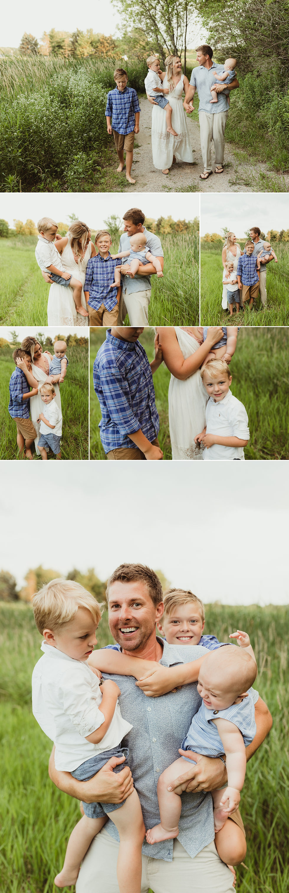 candid and fun family photo session