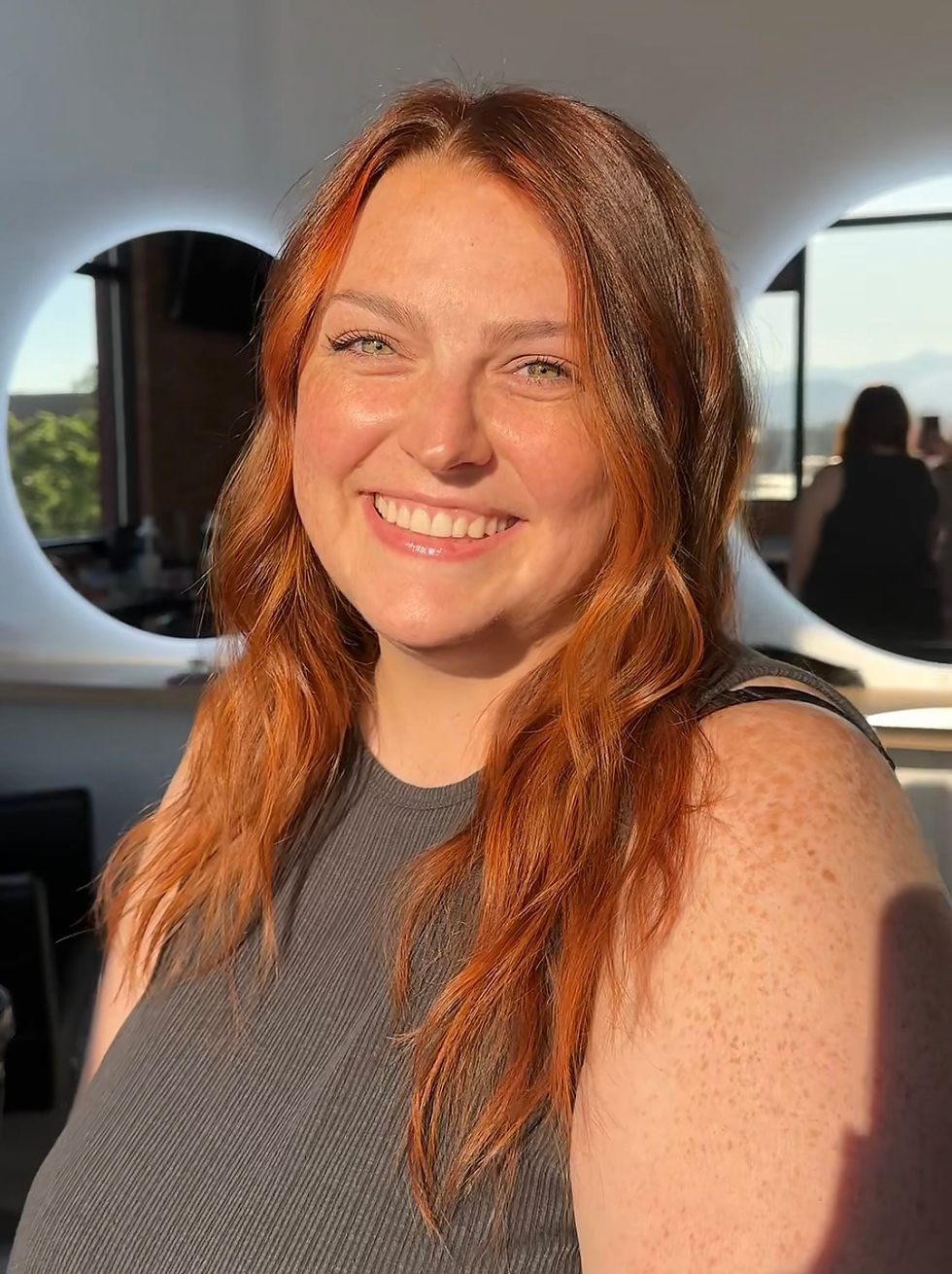 Paige Petersen Brick Canvas Salon Women's Cut Style, Lived-in color, Low maintenance, Custom colors  ​
