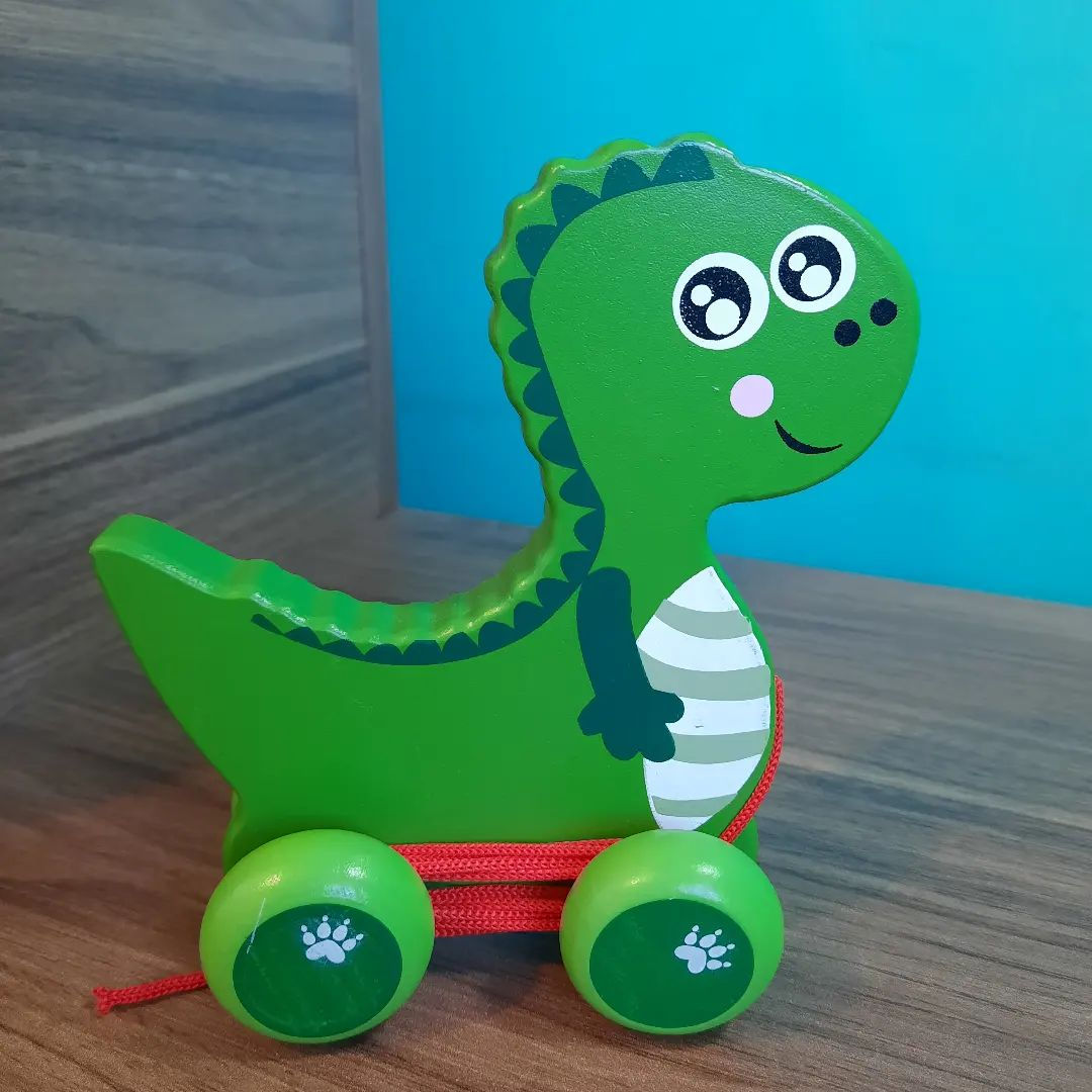 Carrito de arrastre dinosaurio
