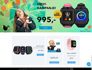 XPLORA hjemmeside