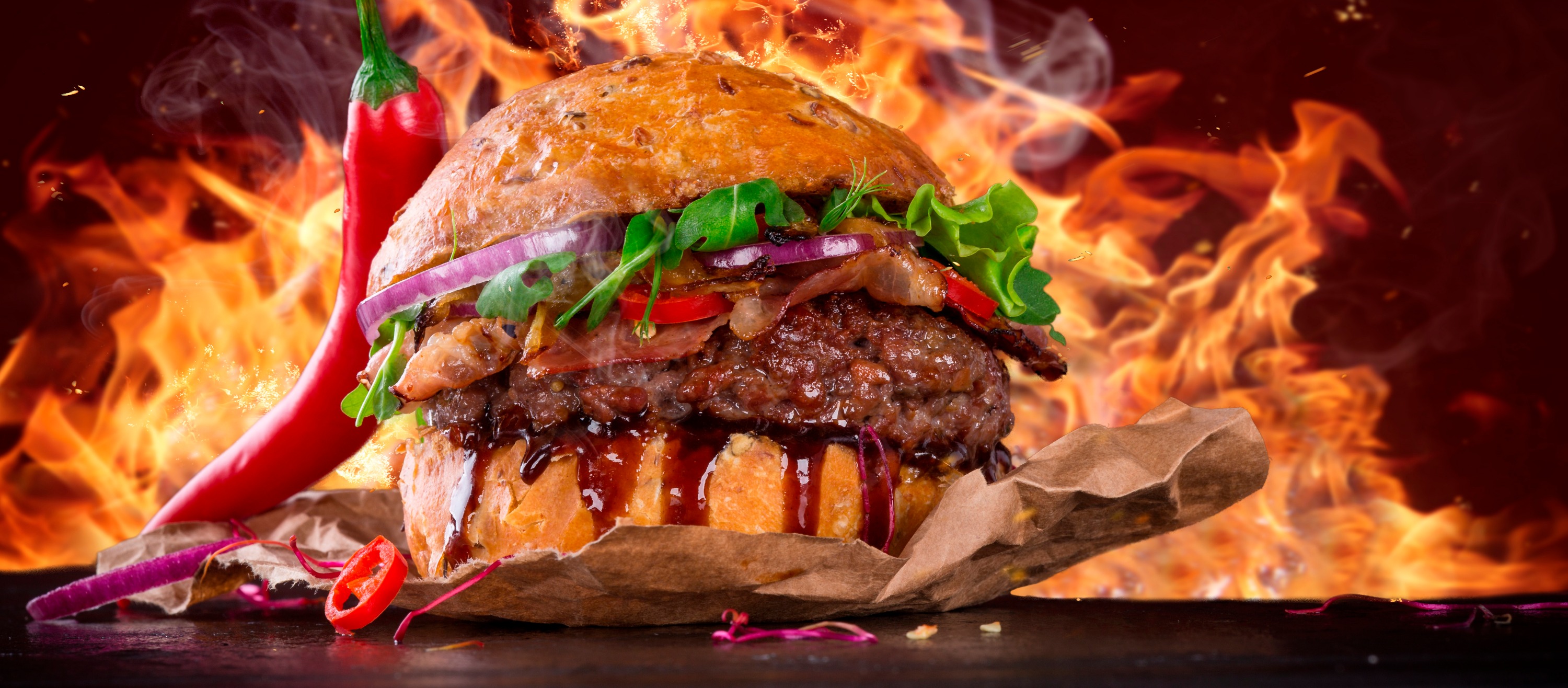 Arranged Food and Objects