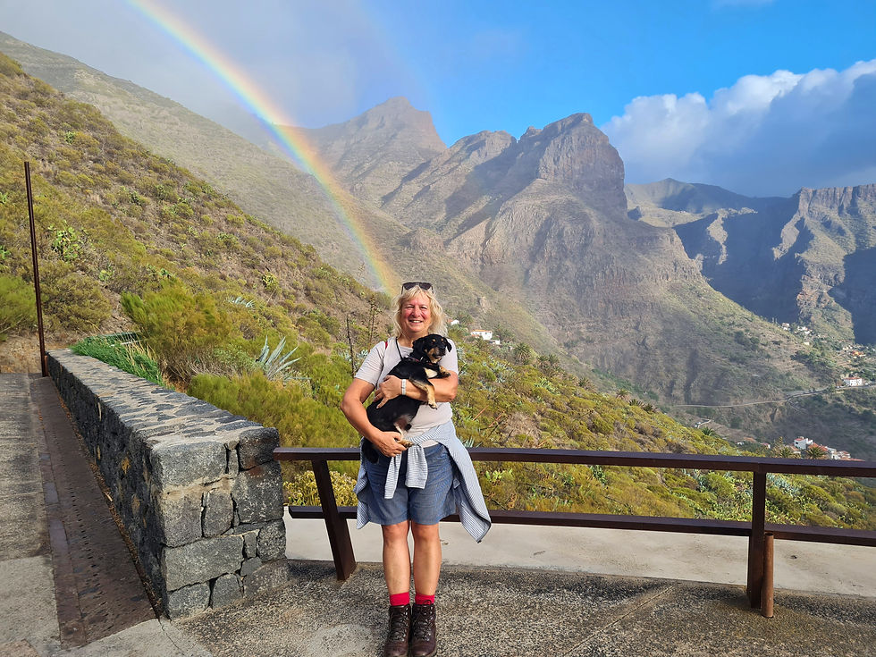 rainbow over the Masca Valley, Tenerife