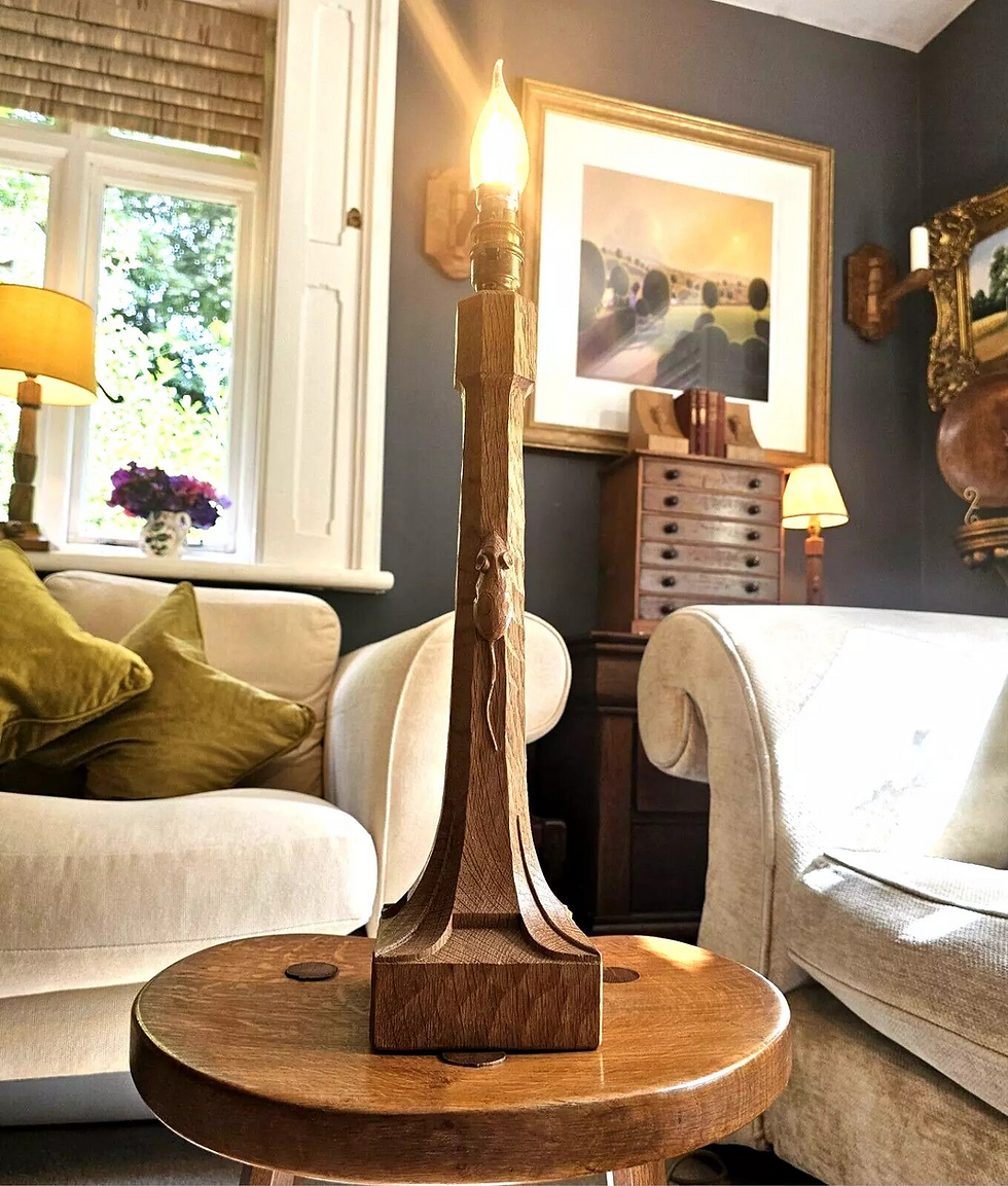 Vintage Mouseman Lamp