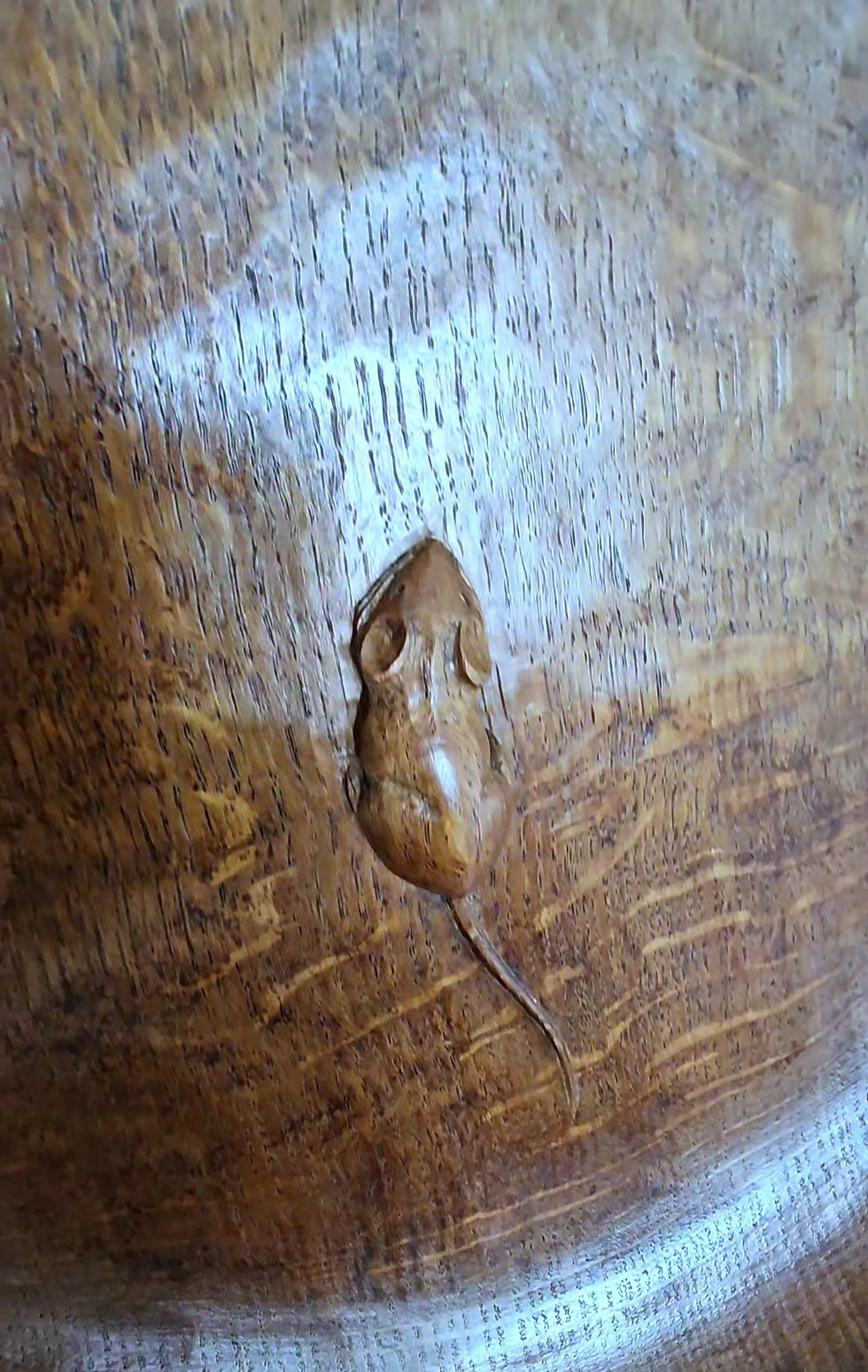 Thumbnail: Superb, Vintage Robert 'Mouseman' Thompson Fruit Bowl. c1970